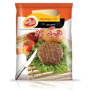 همبرگر ۳۰درصد شام شام